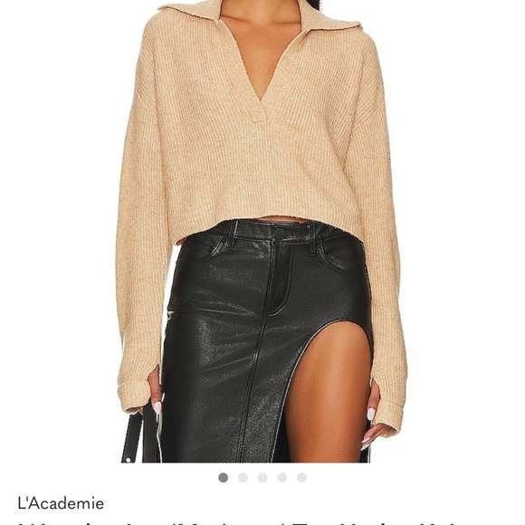 L'Academie Sweaters - L'Academie Women's Tan Sweater size small